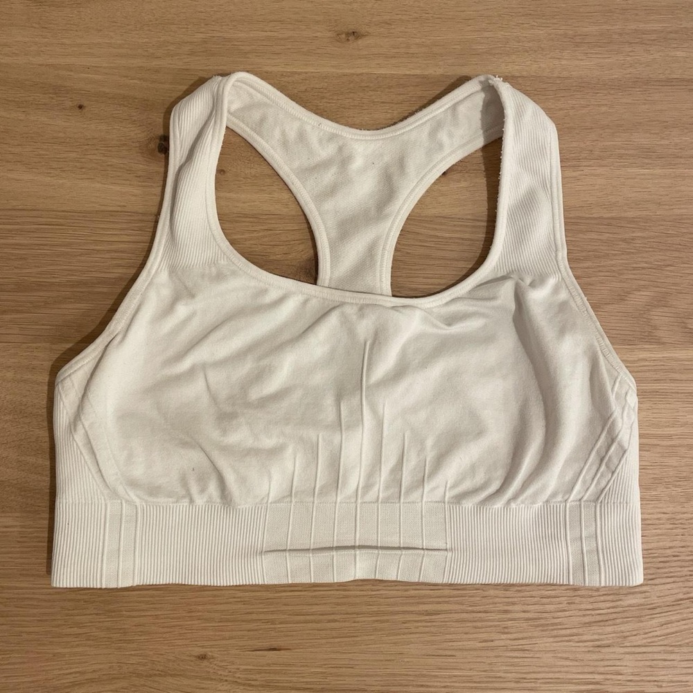 Champion White Sports Bra
